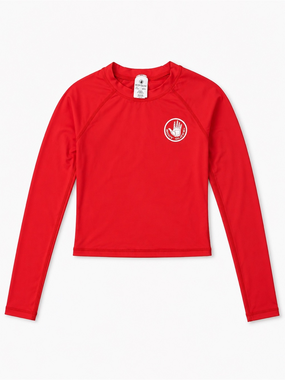 Body Glove long-Sleeve Rash Guard Crop Swim Top
